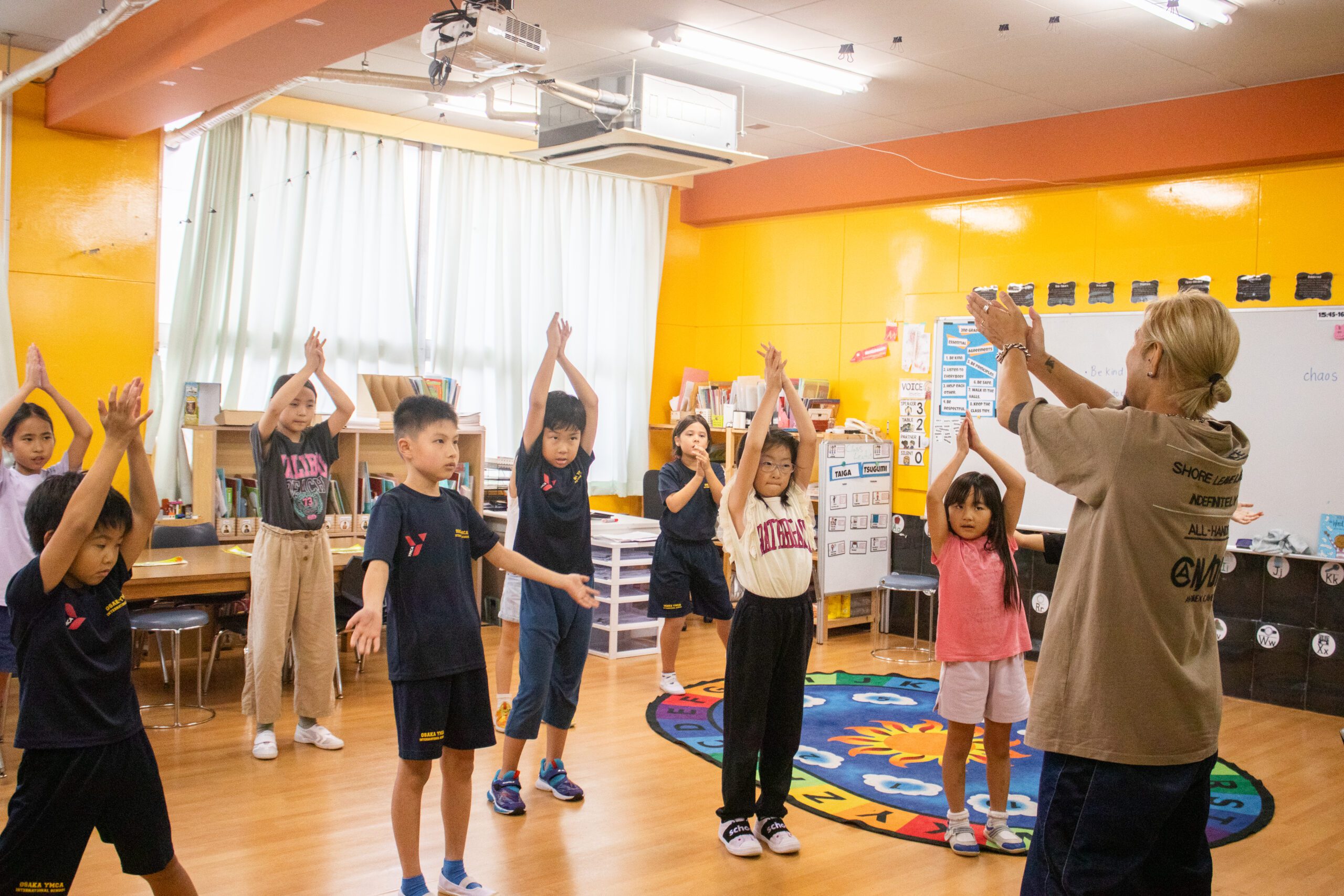 Students in a dance after school club