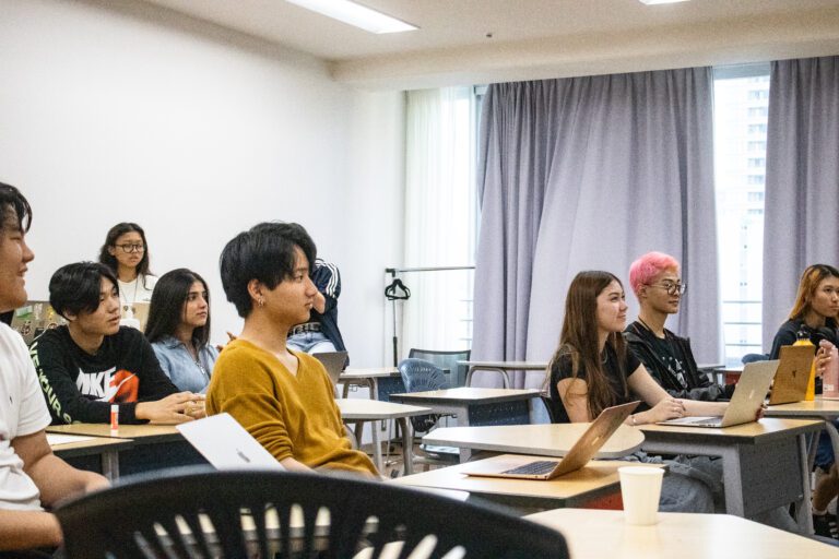 Students in class at Tosabori Campus