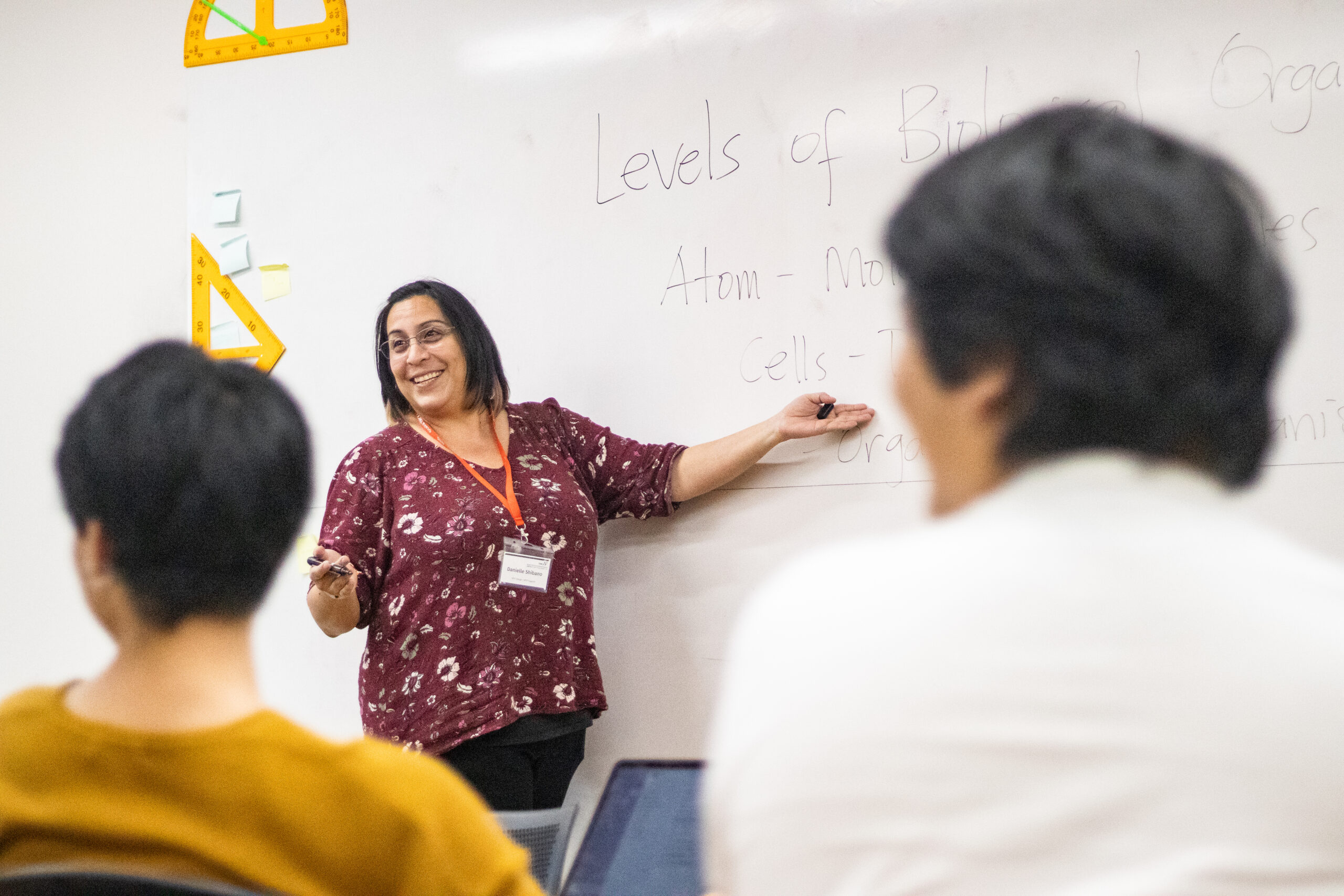 MYP teacher teaching biology to the class