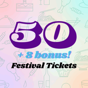 50 Festival Tickets (+8 Bonus)